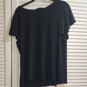 Preston & York Classic Black Short Sleeve Top